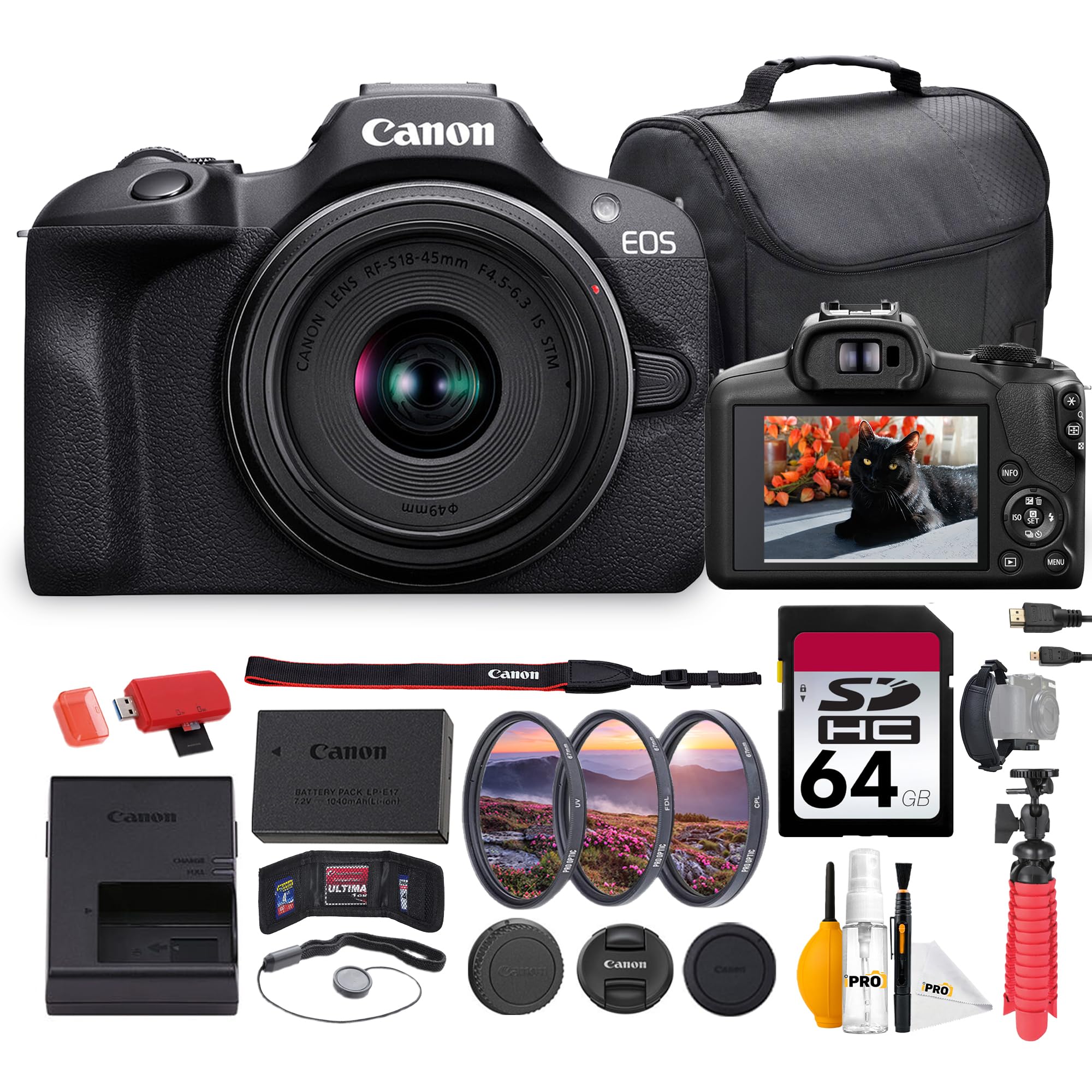 Amazon | Canon EOS R100 ミラーレスカメラ 18-45mmレンズバンドル